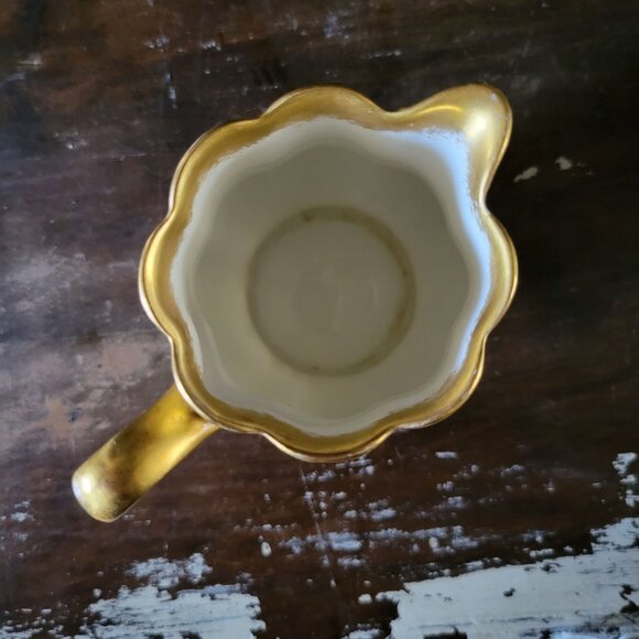 Antique Limoges Elite Works France Monogrammed Porcelain Creamer - Picture 5 of 8